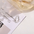 Faceted teardrop crystal pendant in clear glass with pre-drilled hole for DIY jewelry - 10x16 Teardrop Drilled Glass / White