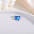 Deep blue butterfly crystal pendant with faceted glass finish for jewelry making - Royal Blue (D8-909)