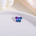 Deep blue and purple gradient crystal butterfly charm with faceted cut for DIY jewelry - Deep Blue-Purple Gradient (D8-911)