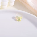 Iridescent yellow crystal butterfly bead with AB coating for DIY jewelry making - Rainbow Yellow (D8-912)