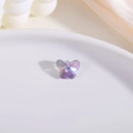 Crystal butterfly pendant bead with purple gradient facets for DIY jewelry making - Magic Purple-Blue (D8-916)
