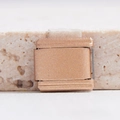 Italienisches Modul-Armbandelement aus roségoldenem Edelstahl mit Stardust-Finish - Einzelglied (MKBD-219)