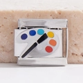 Vue détaillée d'un charm italien avec une palette de peintre colorée et un pinceau - Style Palette d'Artiste (MK-450)