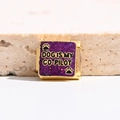 Maillon de charme italien avec paillettes violettes et texte Dog Is My Co-Pilot pour DIY - DOG CO-PILOT (MK-1584)