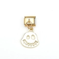 Fashionable 18k gold plated stainless steel ghost pendant bracelet for men and women - Gold Hollow Ghost Style (MKDZ-084)