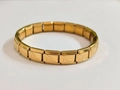 Italiaanse modulaire bedelarmband in goud met een elegant reliëf van een hoge hak - Hoge Hak Reliëf Stijl / Goud