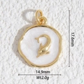 Colgante delfín dorado esmaltado para creación de joyas DIY collares y brazaletes - Colgante de Delfín Saltarín Dorado (DZ-3389)
