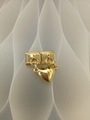 Italiaanse modulaire gouden hart magneethanger met roestvrijstalen schakel voor armbanden - Magnetische Module Hanger (1 Paar) / Goud