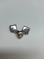 Bracelet modulaire italien avec fermoir magnétique coeur en argent et maillons en acier - Pendentif Module Magnétique (1 Paire) / Acier
