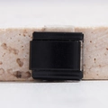 DIY Italian Charm Armband-Link in Schwarz mit glänzender Edelstahl-Basis für Schmuck - Einzelglied (MKBD-228)