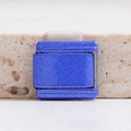 Italienischer Charm-Link mit blauem Metallic-Glanz für DIY-Stretch-Armbänder - Einzelglied (MKBD-231)