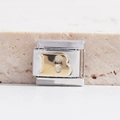 Link charm italiano con lettera B dorata in acciaio inossidabile per bracciali fai-da-te - Lettera B(MK-1029)
