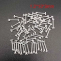 Transparent acrylic labret studs 1.2x10x3mm for ear piercing in bulk wholesale set - 1pc/pack / 1.2*10*3mm