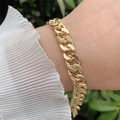 Elegante 18K vergulde Cubaanse schakelarmband met zirkonia voor dagelijks gebruik - Pavé Cubaanse Schakel Stijl (3)
