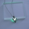 Luminous heart necklace for Mom with hollow pendant glowing green in the dark - Heart Best Mom-Yellow Green Glow