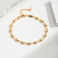 Handmade gold-plated star chain bracelet with adjustable clasp and lobster hook - Champagne Gold