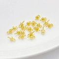 14K gold filled half-hole pearl cup pendant bail for DIY jewelry making - 3mm / 18K Gold Plated