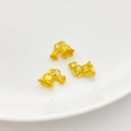 Golden lily of the valley bell charms with matte finish for DIY jewelry making - Double Lily of the Valley Style (888)