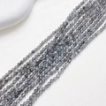 Gefacetteerde 3mm grijze kattenoog kristallen kralen voor DIY handgemaakte sieraden - Zwart Grijs (Gefacetteerde Kraal) / US 3