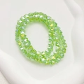 Glinsterende lichtgroene gefacetteerde sterglaskralen voor doe-het-zelf sieraden maken - 1 Stuk/Verpakking (8mm) / Lichtgroen