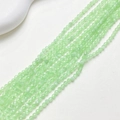 Sarta de cuentas de cristal ojo de gato facetado verde claro de 3mm para joyas DIY - Verde Claro (Cuenta Facetada) / US 3