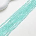Cuentas de cristal ojo de gato facetadas de 3mm verde menta para crear joyas de DIY - Azul Claro (Cuenta Facetada) / US 3