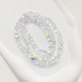 Glinsterende kristallen ster kralen met AB-coating voor DIY sieraden maken - 1 Stuk/Verpakking (10mm) / Wit