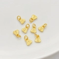 Set van 8 vergulde bedeltjes met Chinese karakters voor DIY sieraden maken - Chenxin Ruyi Dubbelzijdige Hanger 7*8mm