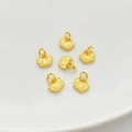 Set van 6 vergulde bedeltjes met traditionele motieven voor DIY sieraden maken - Sycee Hanger 7*8mm