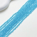 Cuentas facetadas de ojo de gato azul cielo de 3mm y 4mm para joyería DIY y pulseras - Azul (Cuenta Facetada) / US 3