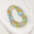 Sprankelende iriserende stervormige glaskralen voor DIY kettingen en armbanden - 1 Stuk/Verpakking (10mm) / Geel & Groen