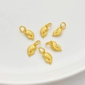 Gouden koi vis bedeltjes set met Fu gravure voor DIY sieraden maken - Kleine Vis Hanger 7*12.5mm
