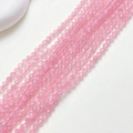 Cuentas de piedra ojo de gato rosa facetadas 3mm 4mm para hacer joyas y collares DIY - Rosa (Cuenta Facetada) / US 4