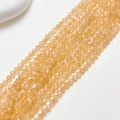 Tira de cuentas facetadas de ojo de gato melocotón para creación de joyas y pulseras - Champaña (Cuenta Facetada) / US 4