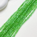 Tiras de cuentas facetadas de piedra ojo de gato verde de 3mm para joyería DIY - Verde (Cuenta Facetada) / US 4