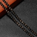 Polierte runde Goldobsidian-Perlen mit Katzenaugeneffekt für DIY-Schmuckherstellung - 20 Stück/Packung (4mm) / Silberobsidian