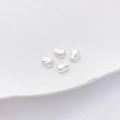 Cuentas barrocas irregulares de oro de 14K para accesorios de joyería hechos a mano - 4# Plateado 7.5*6.5*4mm Agujero 1.2mm