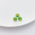 Groene emaille trommelkralen met gouden mantra voor het maken van DIY sieraden - Tussenkraal (7x9mm) / Groen