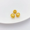 Tres cuentas de mantra en oro antiguo para joyería artesanal con acabado mate liso - Cuenta de Tambor (10x11mm) / Oro Antiguo