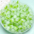 Lichtgroene doorschijnende 8mm glazen kralen met gespikkelde textuur voor DIY-sieraden - 101 stuks / Groen Gradiënt