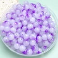 8mm doorschijnende paarse glazen kralen met kleurverloop voor DIY-sieraden en armbanden - Paars Ombre