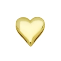 Perlina in metallo dorato a forma di cuore per bracciali DIY e creazione gioielli - Cuore A
