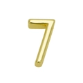 Ciondolo in metallo dorato numero 7 stile palloncino per braccialetti fai da te e cinturini - Numero-7
