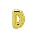 3D bubble letter D gold metal charm for DIY bracelets and personalized jewelry making - Bubble Letter D(DB250708-D) Pendant Only (Without Chain) / Gold