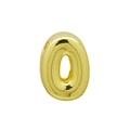 Golden 3D balloon style letter O pendant charm with a polished mirror finish for DIY jewelry - Bubble Letter O(DB250708-O) Pendant Only (Without Chain) / Gold