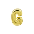 Polished gold-plated letter G pendant charm for DIY bracelets and necklaces accessory - G (DB250518-G) Pendant Only (Without Chain) / Gold