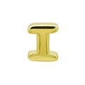 Polished gold letter I pendant with glossy metallic finish for DIY jewelry crafting - I (DB250518-I) Pendant Only (Without Chain) / Gold