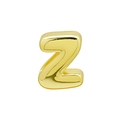 Polished gold plated copper letter Z pendant accessory for DIY bracelets and necklaces - Z (DB250518-Z) Pendant Only (Without Chain) / Gold
