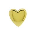Polished gold heart-shaped metal pendant with a smooth mirror finish for DIY jewelry - Heart Pendant Only (Without Chain) / Gold