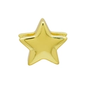 Polished gold star-shaped copper pendant with double-layer sliding track structure for DIY - Star (DB251116) Pendant Only (Without Chain) / Gold